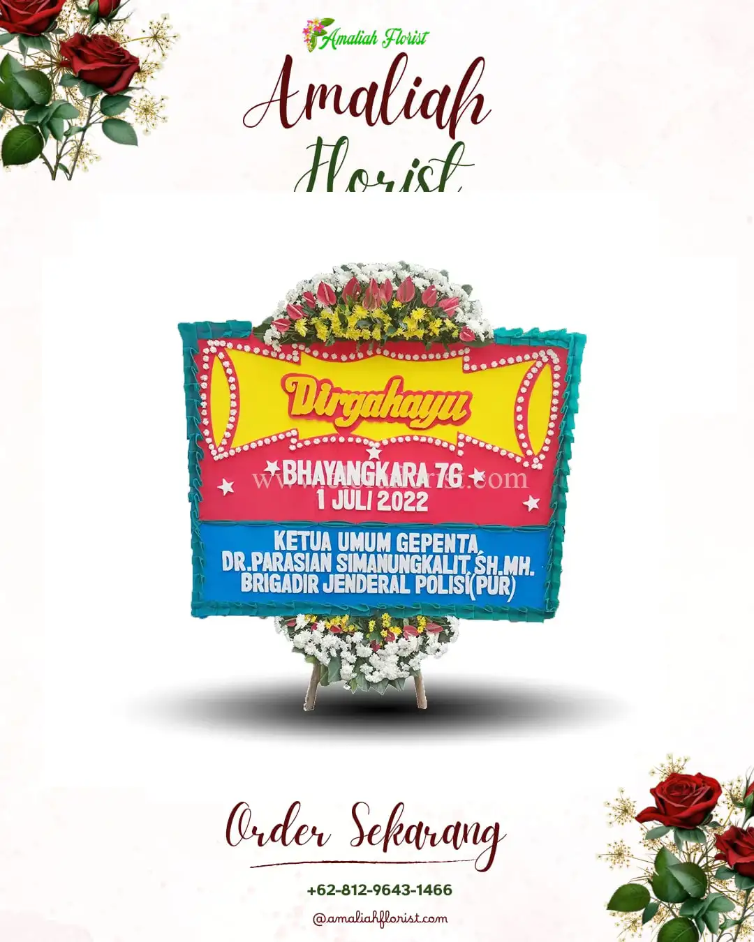 Papan Bunga HUT Ulang Tahun Ranulogong